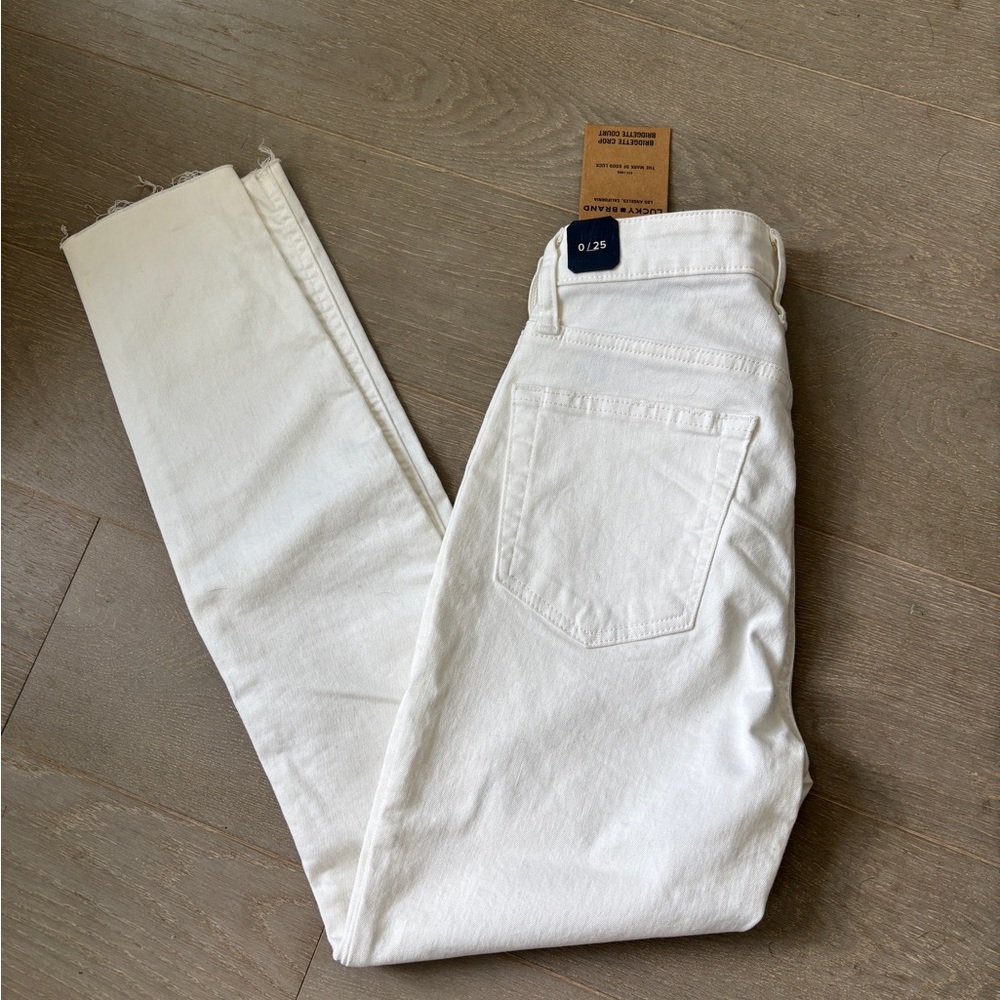Lucky Brand White Ankle Cropped Jeans